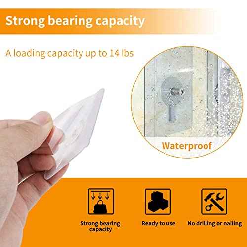 8-Set Adhesive Screws Wall Mount Hanging Nails No-Trace No Drilling Stick-on Sticky Screw with 3 Different Size Screw for Bathroom Kitchen Storage Room Tile Wall (1)