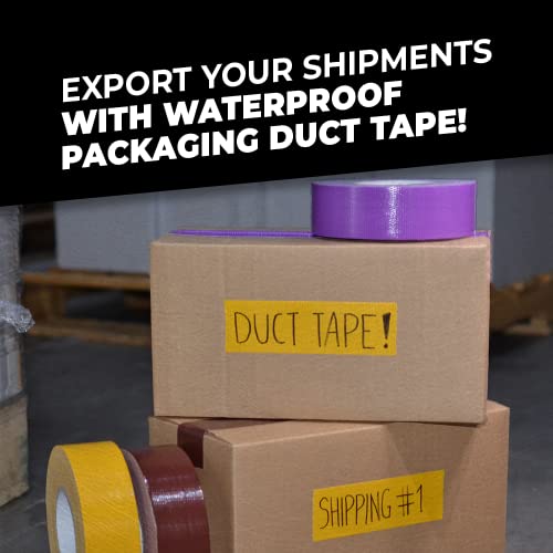 WOD DTC10 Advanced Strength Industrial Grade Red Duct Tape, 3/4 inch x 60 ft. Waterproof, UV Resistant For Crafts & Home Improvement