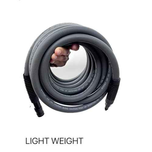 Hybrid Air Hose 3/8-Inch x 50FT£¬Air Compressor Hose 300 PSI Heavy Duty, Lightweight, Kink Resistant, All-Weather Flexibility with 1/4-Inch Industrial Air Fittings and Bend Restrictors,Gray