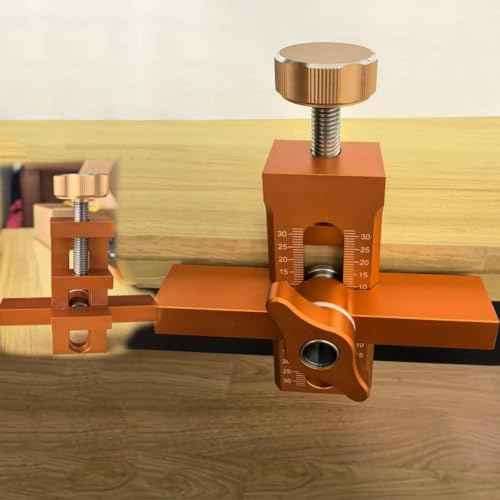 Cabinet Door Installation Positioner,Mounting Jig Adjustable Door Hinge Jig Installing Cabinet Doors,Aluminium Alloy Drillable With Drill Bit,for Most Cabinet Doors (1PCS)
