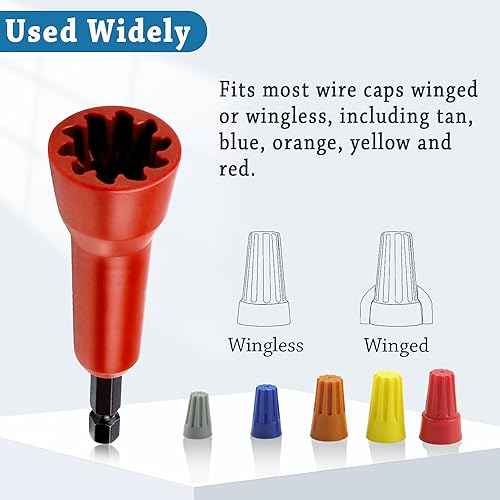 Wire Twisting Tool, Wire Spin Twister Nut, Spin Twist Wire Connector Socket, Wire Twisting Spinner, Wire Spin Driver Nut, Wire Twister Tool for Drill and Wire Connector Driver with 1/4" Chuck
