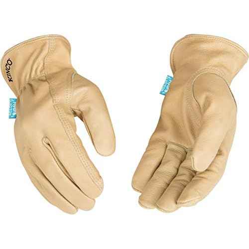 Kinco, 398P-L - Hydroflector Unlined Cowhide Leather Work Gloves, Large