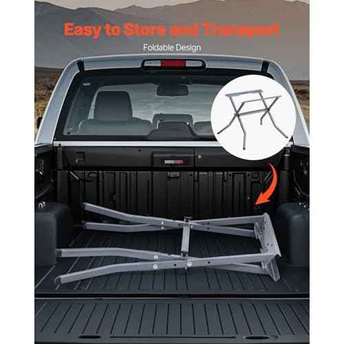 VEVOR Table Saw Folding Stand, 350 lbs / 158.76 kg Load Capacity, Portable Compact Saw Stand, Heavy Duty Construction, Easy Storage, Foldable Design, Universal for Most Brands of Table Saws