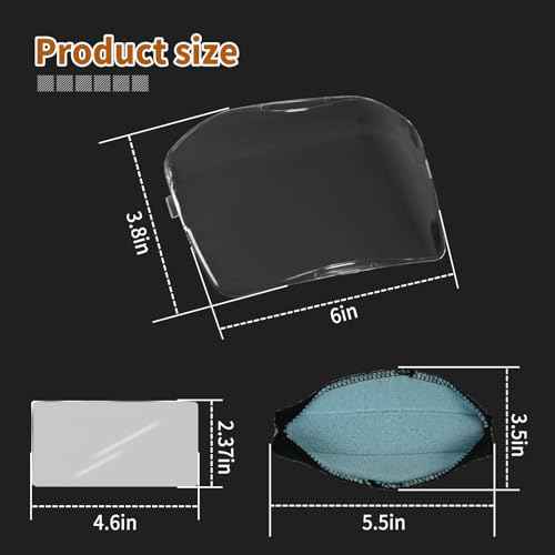 06-0201-20 Outside Lenses For 9100x Helmet,9100X Welding Starter Kit includes 5 Pack 06-0200-51 Outside Protection Plates & 2 inside protection plates and a sweatband.2.10" x 4.20" ADF Viewing Area