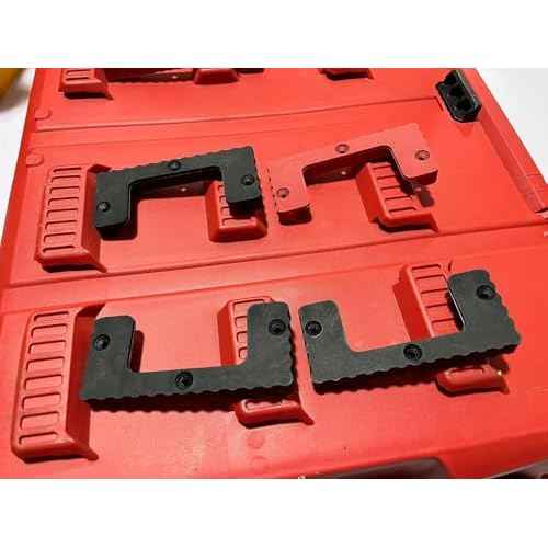50PCS For Milwaukee Packout Cleats, Tool Box Storage System Cleats (50, RED)