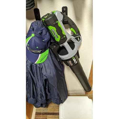 Heavy Duty Garage J Hooks - 4-Pack Wall Mount Organizer for Shop, Tools, Bike, Ladder with Installation Kits