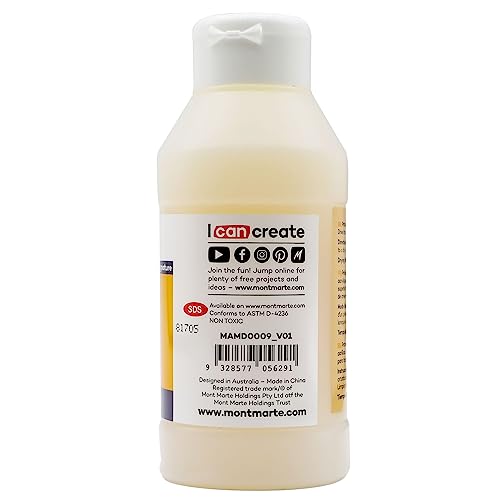 Mont Marte Gloss Acrylic Varnish Signature 250ml (8.5 US fl. oz), Seals and Protects Artworks from Dust, Light, Archival Finishing, Dries Clear