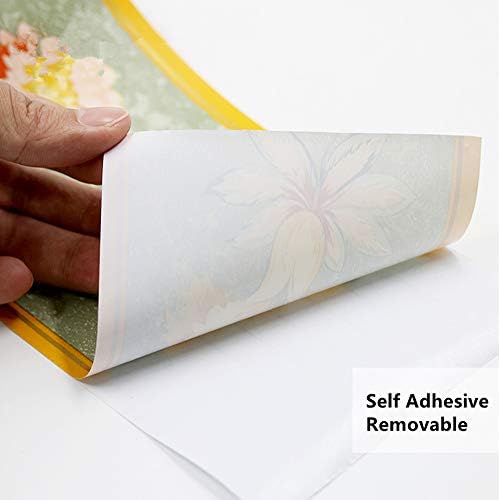 UPREDO Decorative Floral Molding Wallpaper Border Peel and Stick Paper for Bathroom Kitchen Backsplash Decal Sticker,4 Inch by 32.8ft (Pattern4)