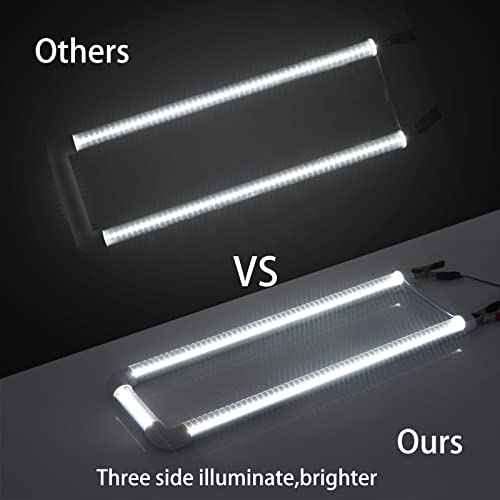 4 Pack T8 U Bend LED Tube Light,LED U Shaped Bulbs,Shop Light,Office Light 2x2FT 24W(50W Equivalent),6000K Daylight White,G13 Base Dual-End Powered,Ballast Bypass,LED Bulb Clear Cover 100-277V