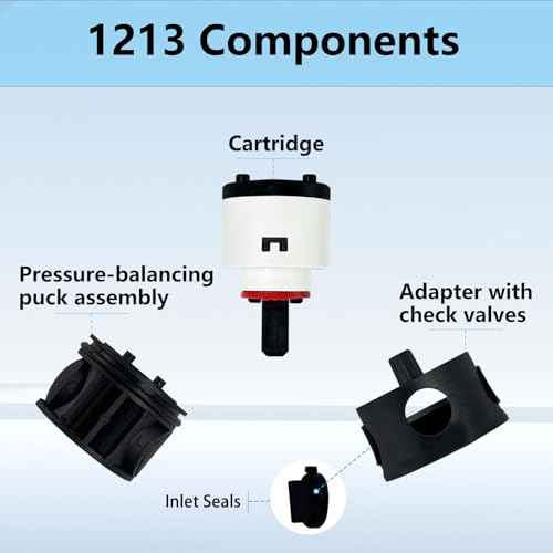 1213 Replacement Mixing Shower Valve Cartridge for moen M-CORE 3-Series Pressure Balance Rough-in Valve, Faucet Valve Cartridge Provide Reliable and Efficient Water Flow Control for Shower System