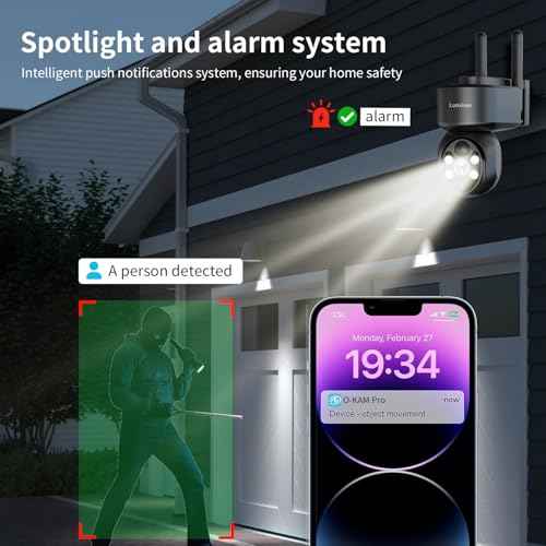 2K Solar Security Camera Wireless Outdoor,WiFi Cameras for Home Security Battery-Powered,Compatible with Alexa,360¡ÆPTZ Full Color Night Vision,PLR Alarm,2-Way Audio,Cloud/SD Storage