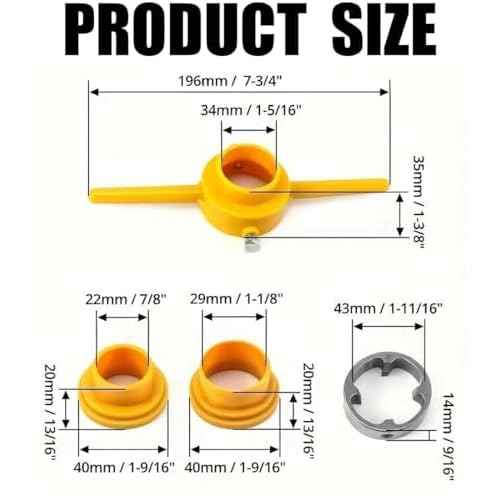 6 Pcs PVC Thread Maker Tool, Pipe Threader Plumbing Tool Kit Plastic Pipe Round Die with 3 Dies 1/2", 3/4" and 1" NPT Die Manual Hand Tool for PVC Threading