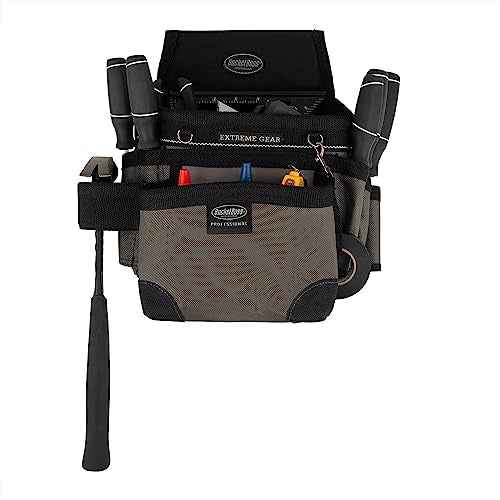 Bucket Boss - Mullet Buster Carpenter¡¯s Pouch, Pouches - Professional Series (55200), Gray