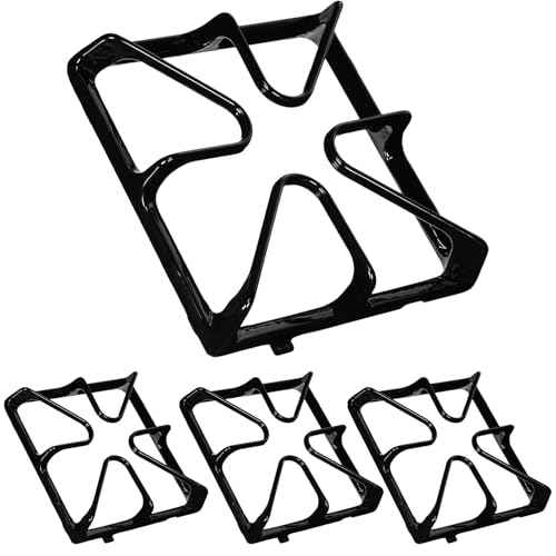 C0034 Cast Iron 4 Burner Grate, Stove Grates Replacement for GE Gas Range Oven Stove Top Surface Grate WB31K10034£¬WB31K10065, 8-1/2¡¯¡¯ x 8-1/2¡¯¡¯