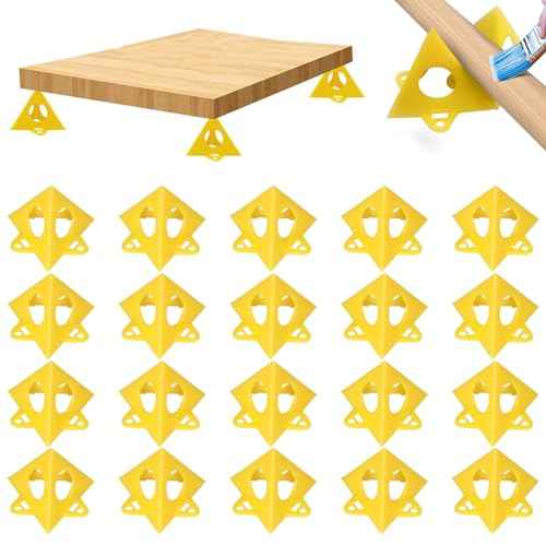 EMVANV 20pcs Painters Cone Stands, Woodworking Furniture Door Risers Painters Stand, Mini Cone Paint Stands for Canvas and Door Risers Support, Paint Pouring Suppliers, Canvas Stand(size:20pcs)