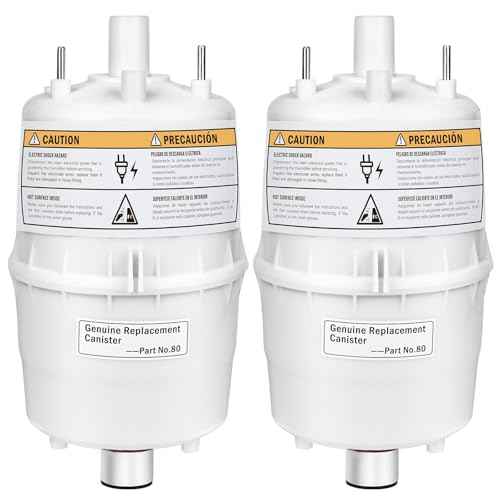 Upgrade 80 Steam Canister for Aprilaire Steam Humidifier Models 800, 801, 865, 866, 80 Replacement Canister OEM Substitute for Aprilaire Canister, 2 Pack