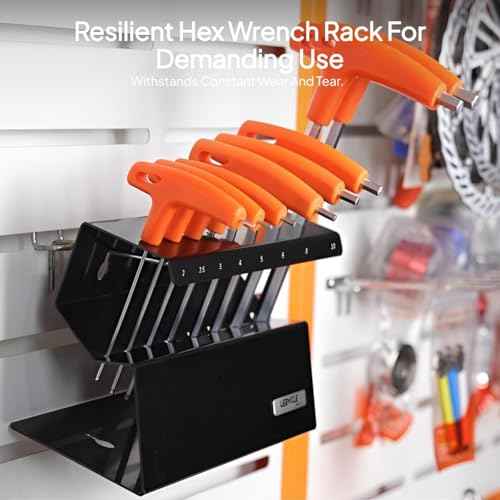 T Handle Allen Wrench Holder Only, Allen Keys Stand Empty, Stainless Steel Bracket Rack Hex Key Organizer Hex Wrench Storage