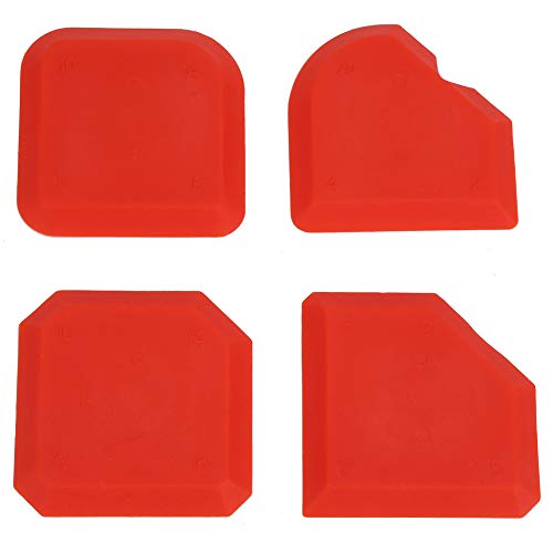 4pcs Set Silicone Sealant, Smoother Finisher Scraper Caulk Finishing Tool4pcs Set Remover Bathroom Blades DurableCleaner Caulking Tool Kit