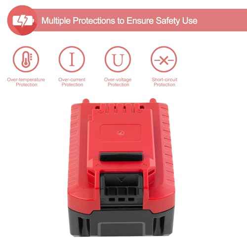 2 Pack 6.0Ah 20V Lithium-ion Replacement Batteries Compatible with Porter Cable 20V Battery PCC681L PCC685L PCC680L PCC682L PCC600 PCC640