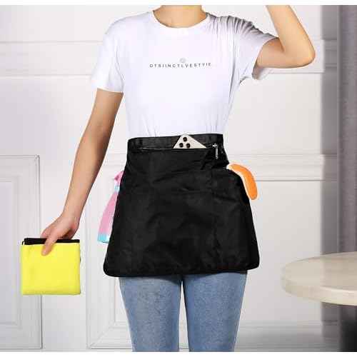 Cleaning Caddy Apron for Women with 7 Pockets, Professional Waterproof Housekeeping Work Apron