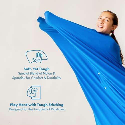 Harkla Body Sock - Sensory Socks for Kids - Stretchable Sack to Help Kids Relax and Focus - Easy to Wash Breathable Sensory Full Body Sock for Children - Small 40" x 27"