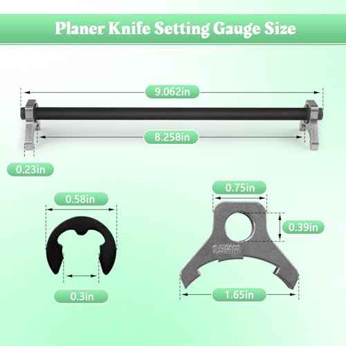 12" Portable Planer Knife Setting Gauge Fits for Delta 22-540 Planers Blade Setting Jig Woodworking Tool
