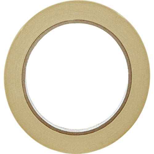 3M Automotive Masking Tape, 03432, 36 mm x 32 m ? High-Performance Crepe Paper Tape for Precise Paint Lines ? Solvent and Moisture Resistant ? Clean Removal