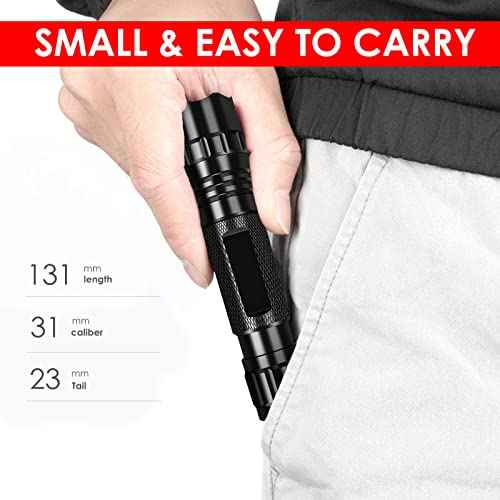 WINDFIRE Tactical Flashlight 2200 Lumens LED Weapon Light Matte Black Rifle Lights with Quick Release Picatinny Rails Offset Mount, Remote Pressure Switch