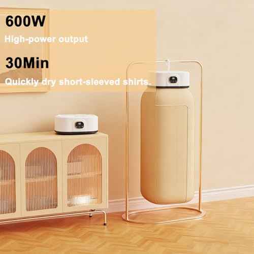 Portable Clothes Dryer,Mini Laundry Dryers,Small Compact Foldable Dryer with Adjustable Timer and for Apartment, RV,Travel,Home,School