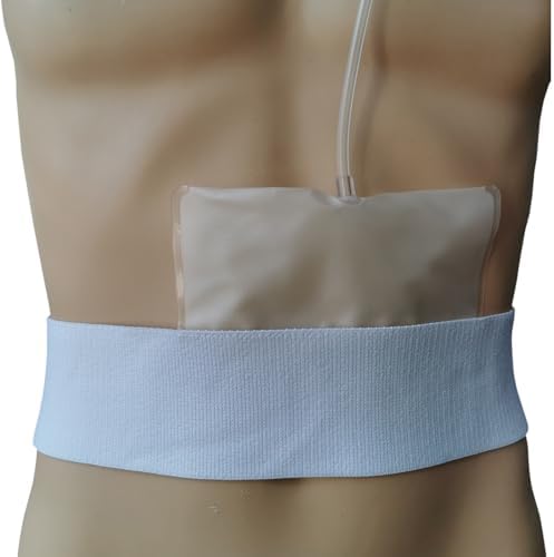 DAHE Urine Test Bag Abdominal Belt Concealed Urine Test Belt Portable Bag for Working Test Screen (Short)