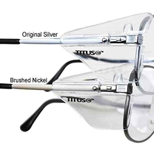 TITUS G77 Premium Metal Frame Aviator Z87+, Z87.1 Safety Glasses Side Shield Motorcycle Shooting DOT ANSI CE Approved Eyewear