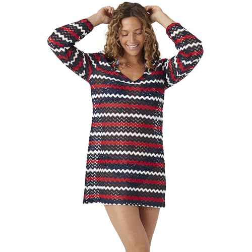 Nautica Women's Bikini Cover-up Dress ? Swimsuit Cover-Ups for Beach, Poolside, Resort Wear, Summer Dress
