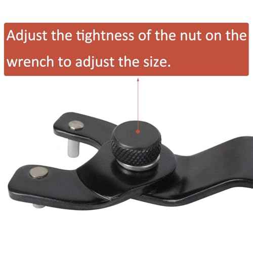 Grinder Wrench Universal Adjustable Pin Angle Grinder Wrench,Suitable for 4 ",5", 6 ",7" and 9" Angle Grinders