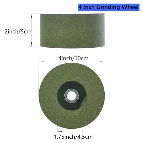 4 Inch Green Silicon Carbide Grinding Stone Wheel,Cup Grinding Wheel for Granite Marble Concrete Masonry with 5/8"-11 Threaded Arbor (120 Grit)
