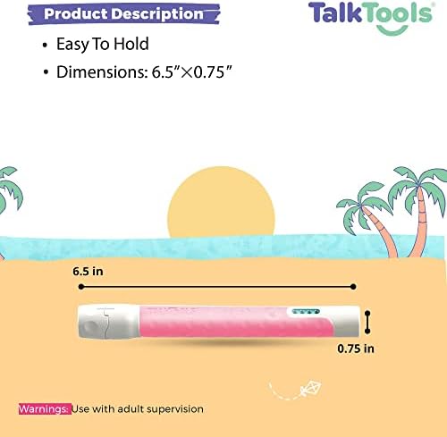 TalkTools Sensi Kit | Oral Sensory Kit for Speech and Feeding Therapy | Improves Jaw Strength, Coordination, and Mobility (Pink)