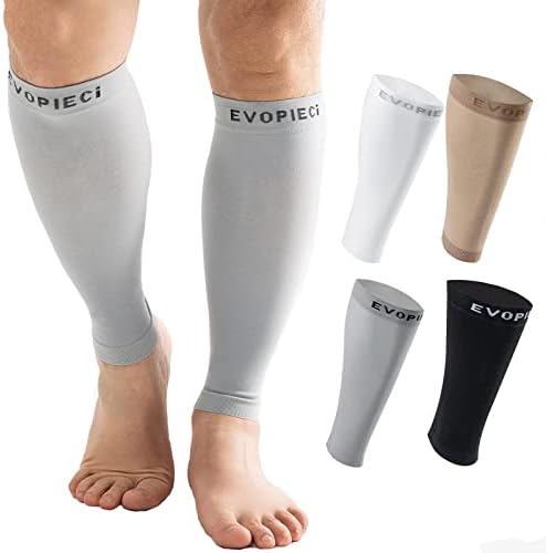 20-30mmHg 1 Pair Calf Compression Sleeve Men and Women Wide Brace for Leg Support Shin Splint Pain Relief