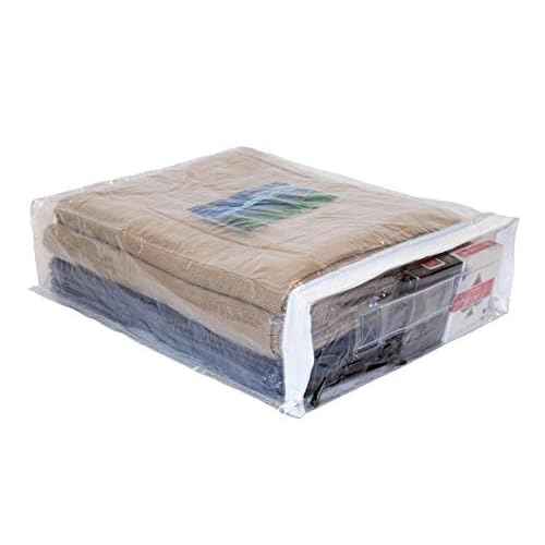 10-Pack Clear Vinyl Zippered Storage Bags 12 x 15 x 4 Inch