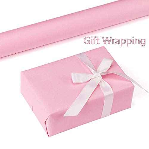 practicalWs Pink Self-Adhesive Wallpaper Film Stick Paper Easy to Apply Peel and Stick Wallpaper Shelf Liner Table and Door Reform Wall Paper