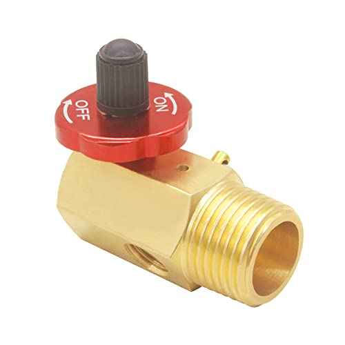 Air Tank Manifold with Shut Off Valve Relief Valve Fill Port 1/2"NPT Tank, 1/4"NPT Hose, 1/8"NPT Gauge For Air Compressor Portable Carry Tank (1Pcs)