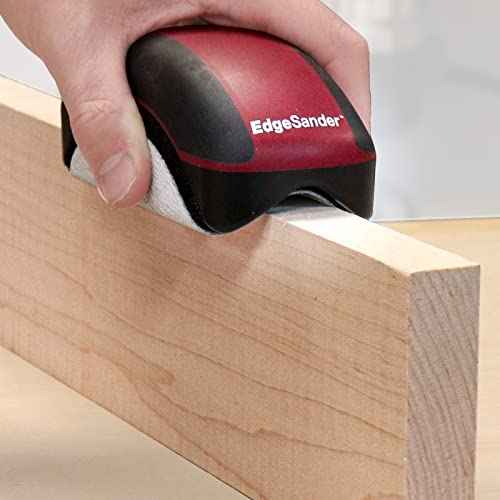 Milescraft 1621 Edge Sander - Dual Edge Sanding Tool ? V-Groove Sands both Edges Simultaneously on Boards from ¨ù to 1-1/2 in. - Saves Time - Uses any 5 in. Hook and Loop Sanding Disk