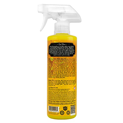 Chemical Guys Spray Wax Blazin' Banana - Carnauba Car Wax Spray for High Gloss Shine and Protection, Safe for Cars, Trucks, SUVs, RVs, and More - 16 oz