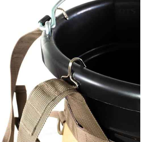 Katai Fishing Bucket Organizer for 5-Gallon Bucket ? Heavy-Duty Water-Resistant Tackle Bag with Rod & Pliers Holders ? Adjustable Straps & Multi-Pocket Design
