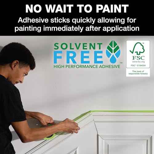 FrogTape Advanced Painters Tape, 1.5 Inch Wide (1.41-Inch x 45-Yard) Multi-Surface Tape with PAINTBLOCK, Conforms Around Curves & Contours, Tear-Free Removability, 1 Roll, Green