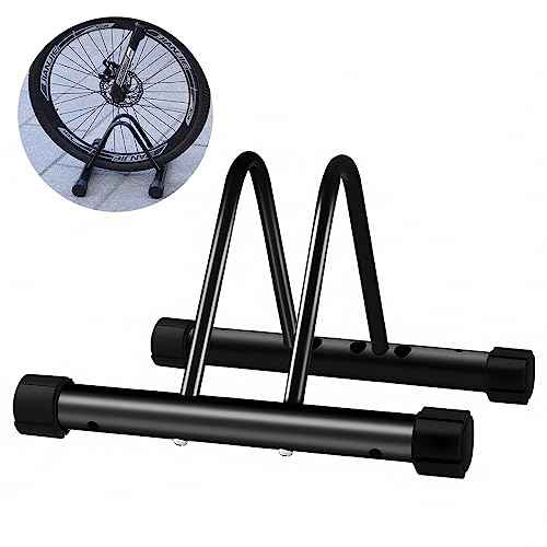Heavy-Duty Bicycle Parking Stand ? Floor & Wall Mounted Rack for Mountain, Road, and Kids Bikes ? Rustproof Carbon Steel Frame with Non-Slip Base