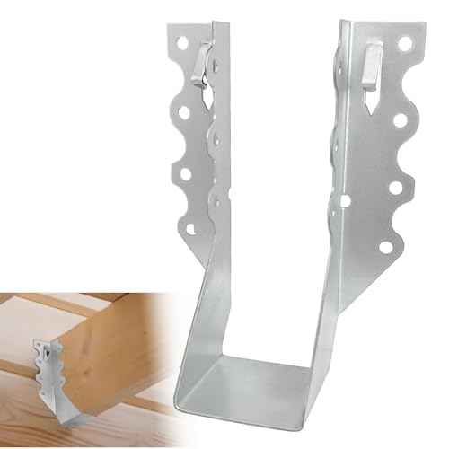 [50 Pack] 2x6 Joist Hanger, 18 Gauge LU28 Galvanizing Face Mount Joist Hangers, Wood Hurricane Ties, Rafters Tie