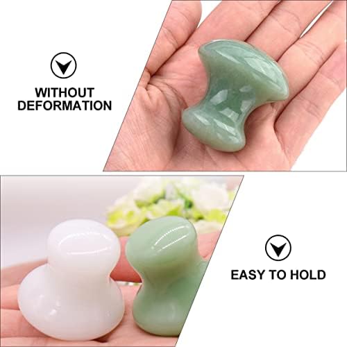FRCOLOR 6pcs Compress Crystal Massage Scraping Woman Care for Massaging Meditation Shaped Cold Trigger Gua Beauty Ers Man, Mushroom Skin Eyes Health Boards Eye Face