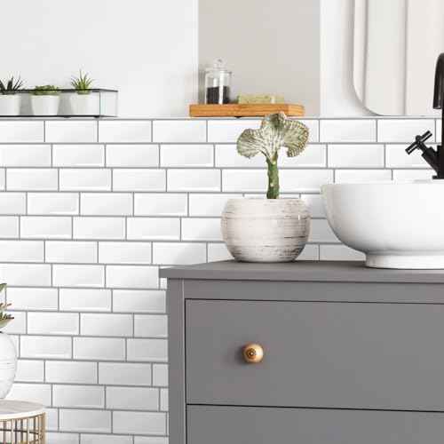 Livebor Peel and Stick Backsplash Wallpaper Kitchen Wallpaper 11.8inch x 78.7inch Tile Peel and Stick for Kitchen Countertop Tile Backsplash Contact Paper Waterproof Self Adhesive for Bathroom Vinyl