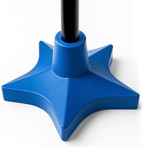 Superstar Self Standing Cane Tip has Non-Slip Heavy Duty Rubber Base to Prevent Slip, Cane Tips 3/4 inch Heavy Duty Replacement, 6-Inch Star Design for Superior Traction & Balance for Seniors