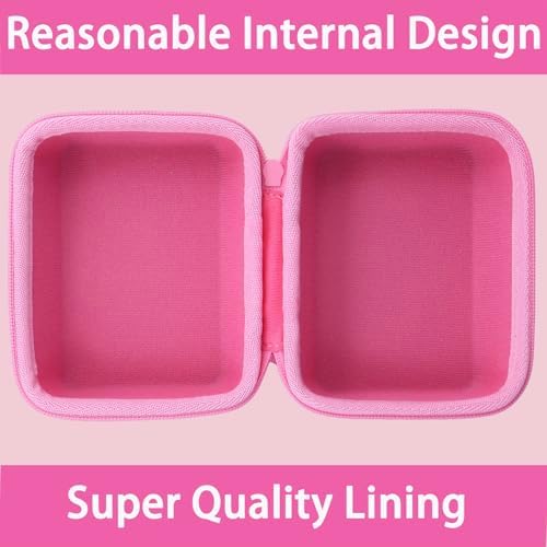co2CREA Hard Case Replacement for OMRON Evolv Bluetooth Wireless Upper Arm Blood Pressure Monitor BP7000 HEM-7600T-BK (Pink Case)