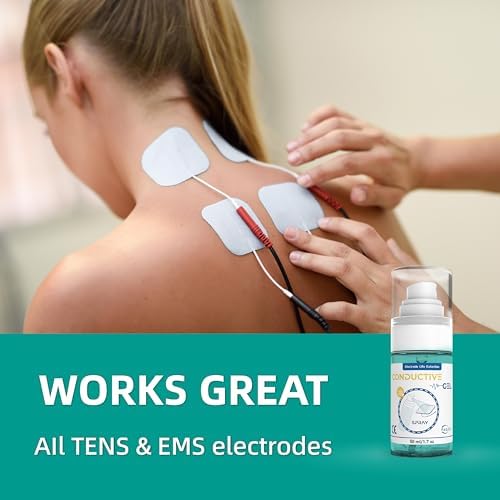 Conductive Gel for TENS Unit Pads, Electrode Gel Extend The Life and Increase Adhesion of Electrodes for Your TENS/EMS Units, Muscle Stimulator (White / 50ml-4)